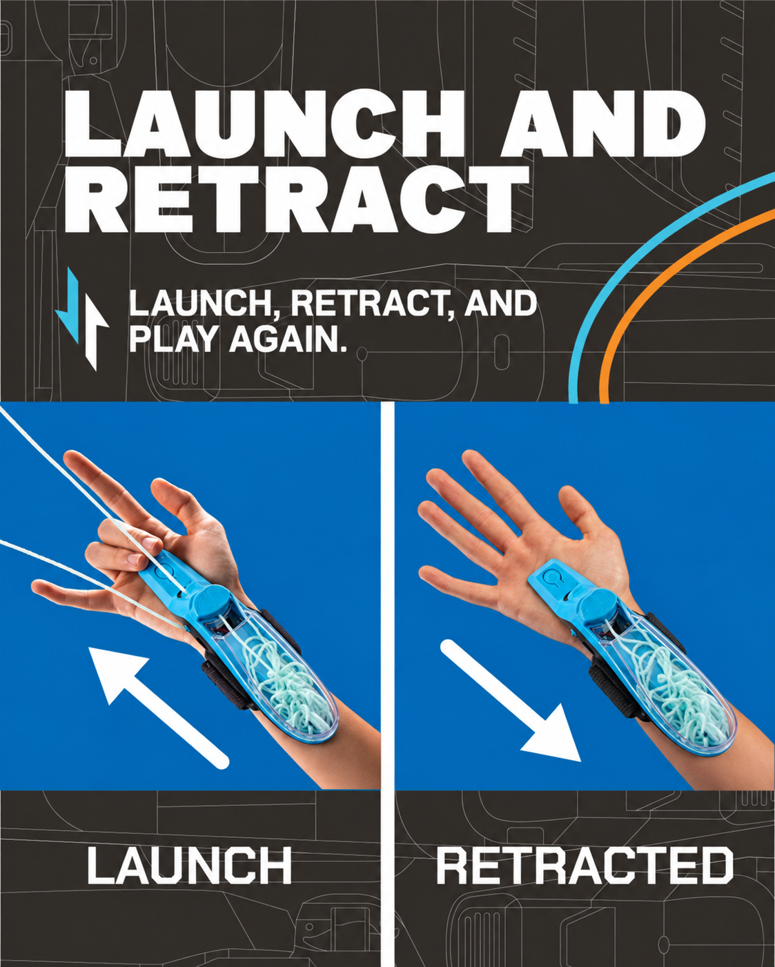 Launch and retract