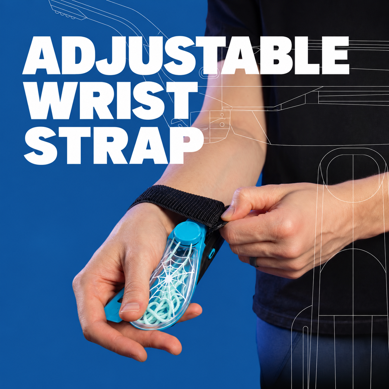 Adjustable wrist strap